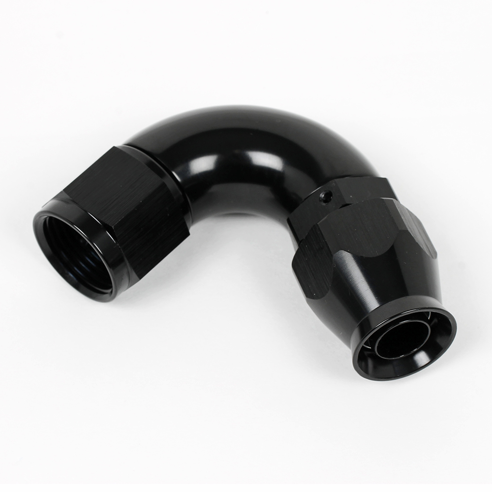 10AN 120 degree full flow hose end